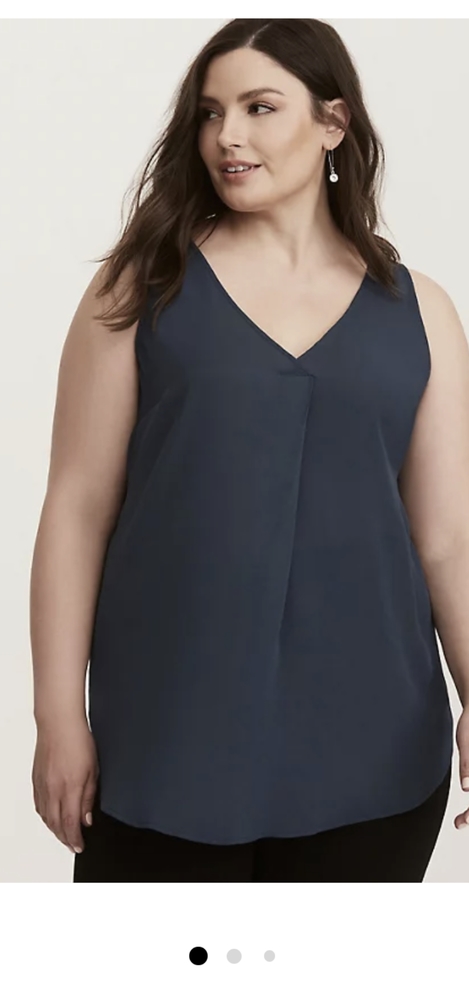 Torrid teal georgette tank